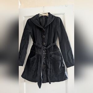 DKNY Size M Stylish Black Women's Coat